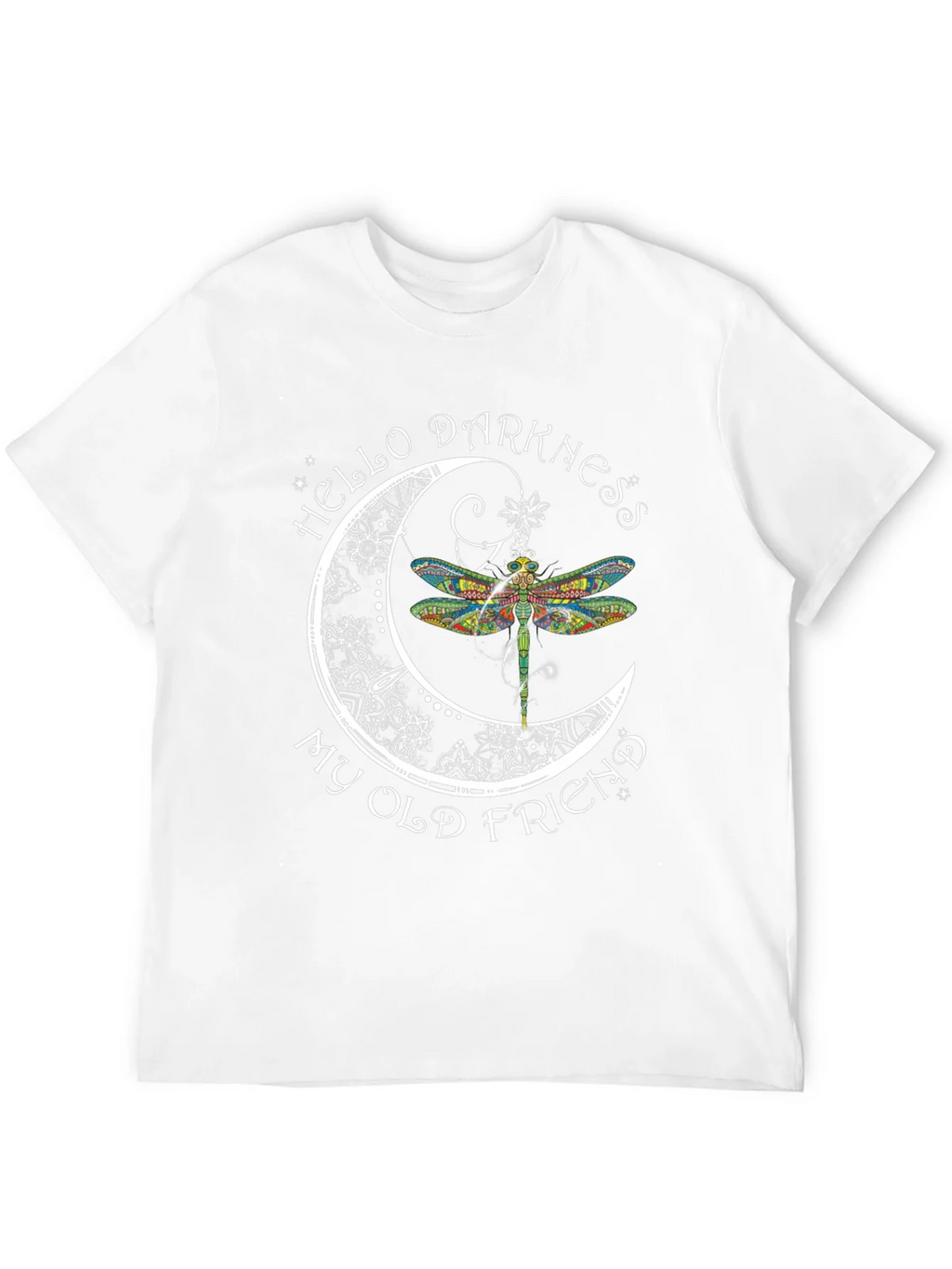 Hello Darkness My Old Friend Dragonfly Graphic Tee product image 11