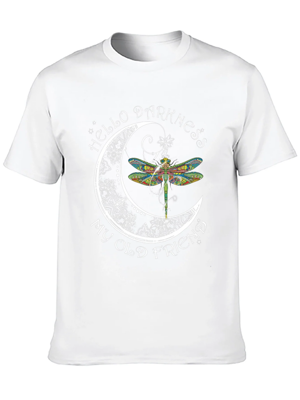 Hello Darkness My Old Friend Dragonfly Graphic Tee product image 9