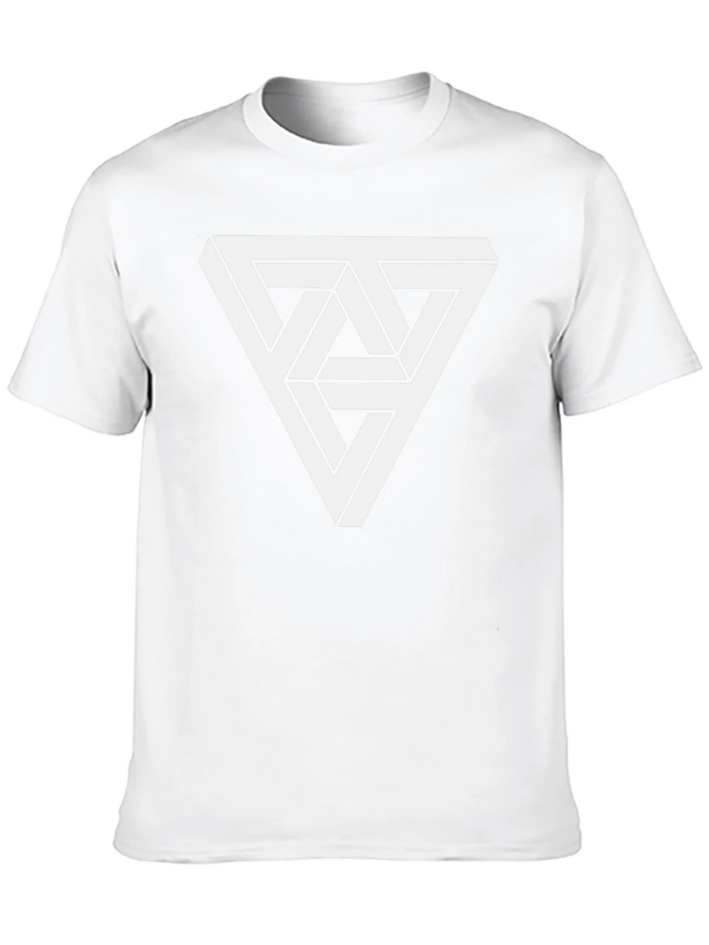 Optical Illusion Triangle Graphic Tee - Black product image 9