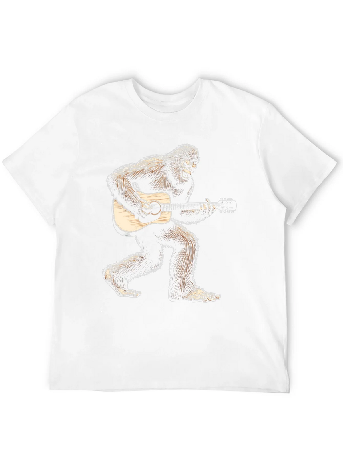 Bigfoot Playing Guitar Graphic Tee - Black product image 4