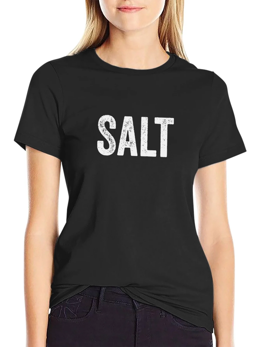Funny Salt T-Shirt - Black Cotton Tee product image 2