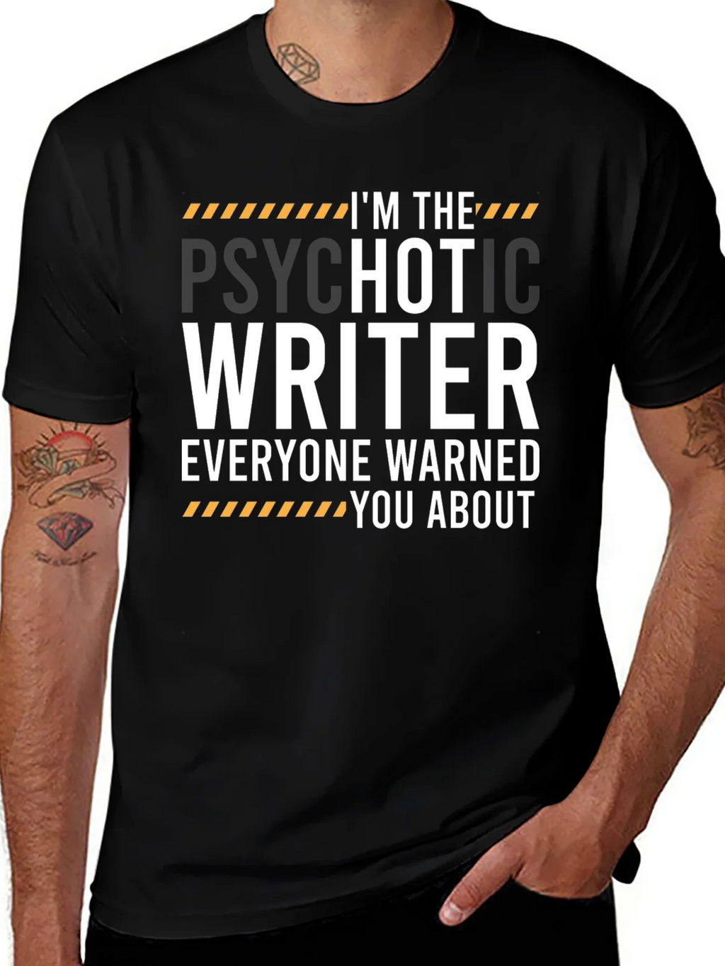 Psychotic Writer Graphic Tee - Funny Novelist Gift product image 1