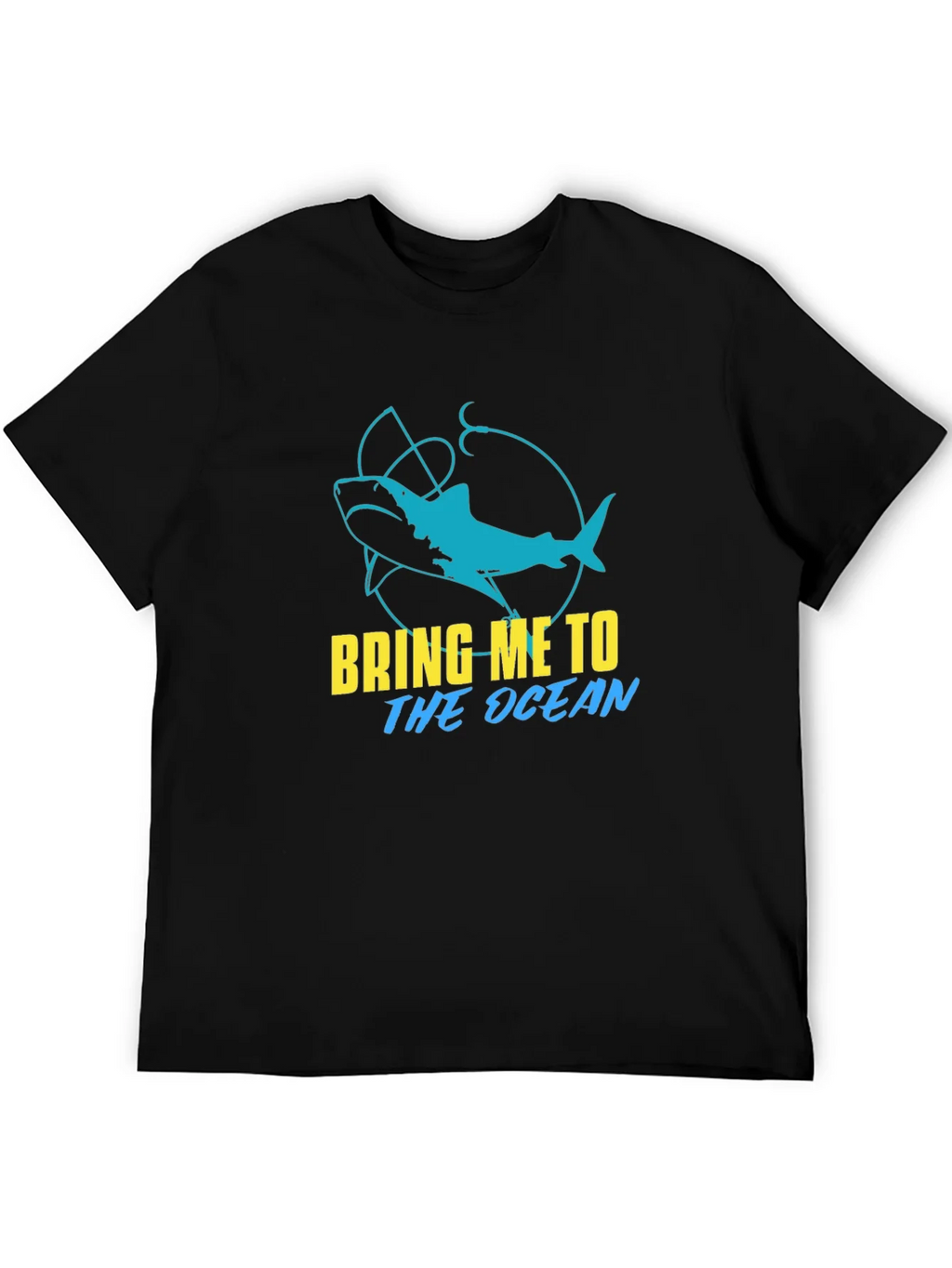 Ocean Shark Graphic T-Shirt - Black product image 2