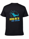 Ocean Shark Graphic T-Shirt - Black product image 1