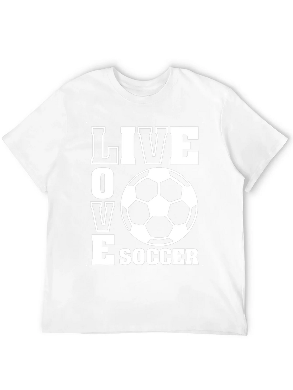 Live Love Soccer T-Shirt - Black Graphic Tee product image 11