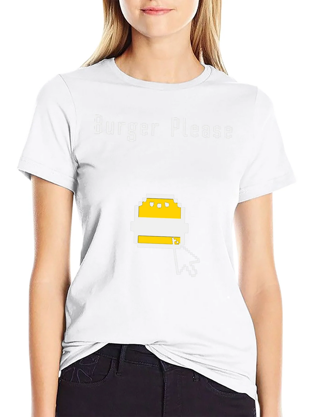 Burger Please Pixel Art Graphic T-Shirt product image 8