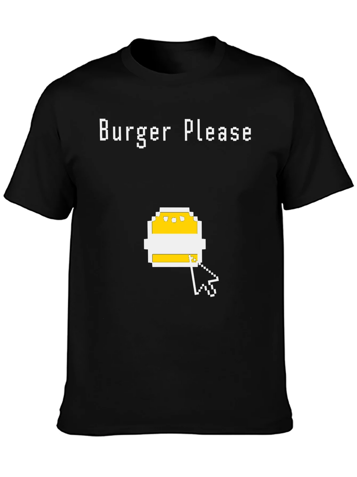Burger Please Pixel Art Graphic T-Shirt product image 3
