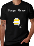 Burger Please Pixel Art Graphic T-Shirt product image 1