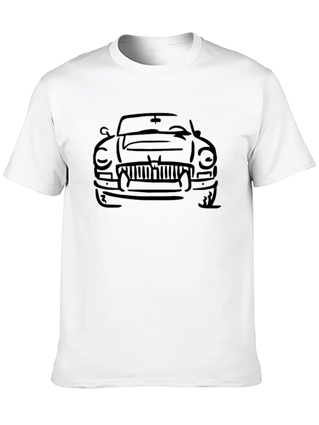 Classic Car Outline T-Shirt - Black product image 8