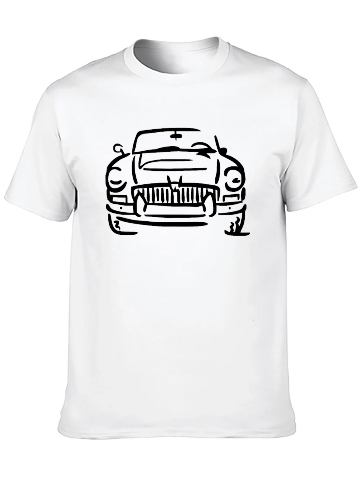 Classic Car Outline T-Shirt - Black product image 8