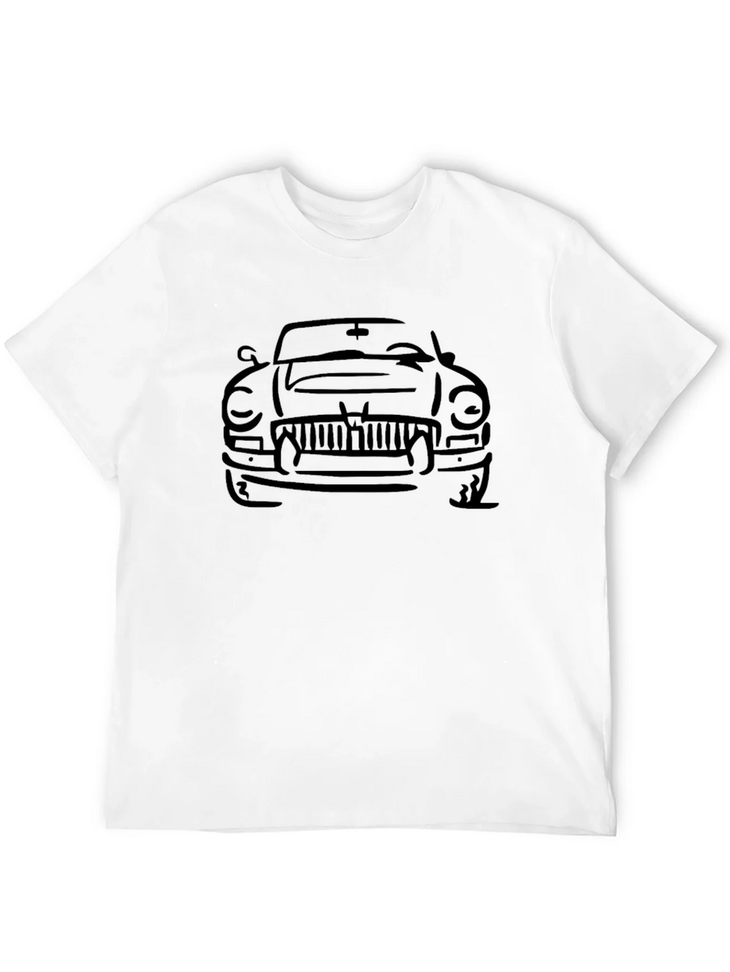 Classic Car Outline T-Shirt - Black product image 10