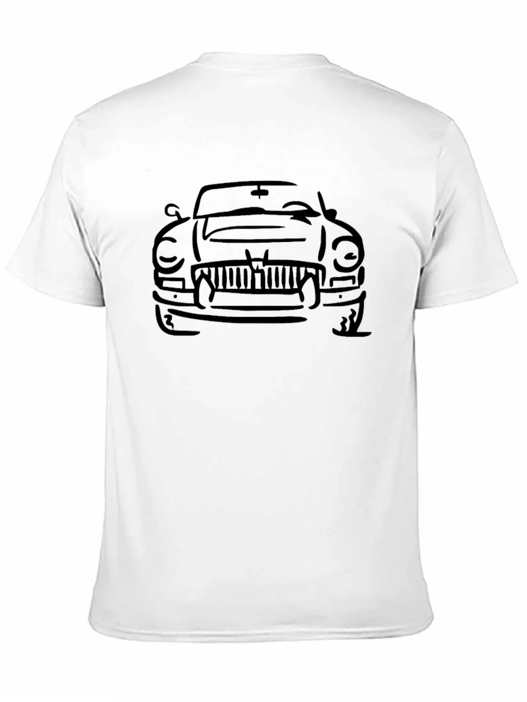 Classic Car Outline T-Shirt - Black product image 9