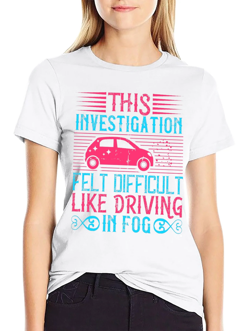 Investigation Driving in Fog Graphic T-Shirt product image 8