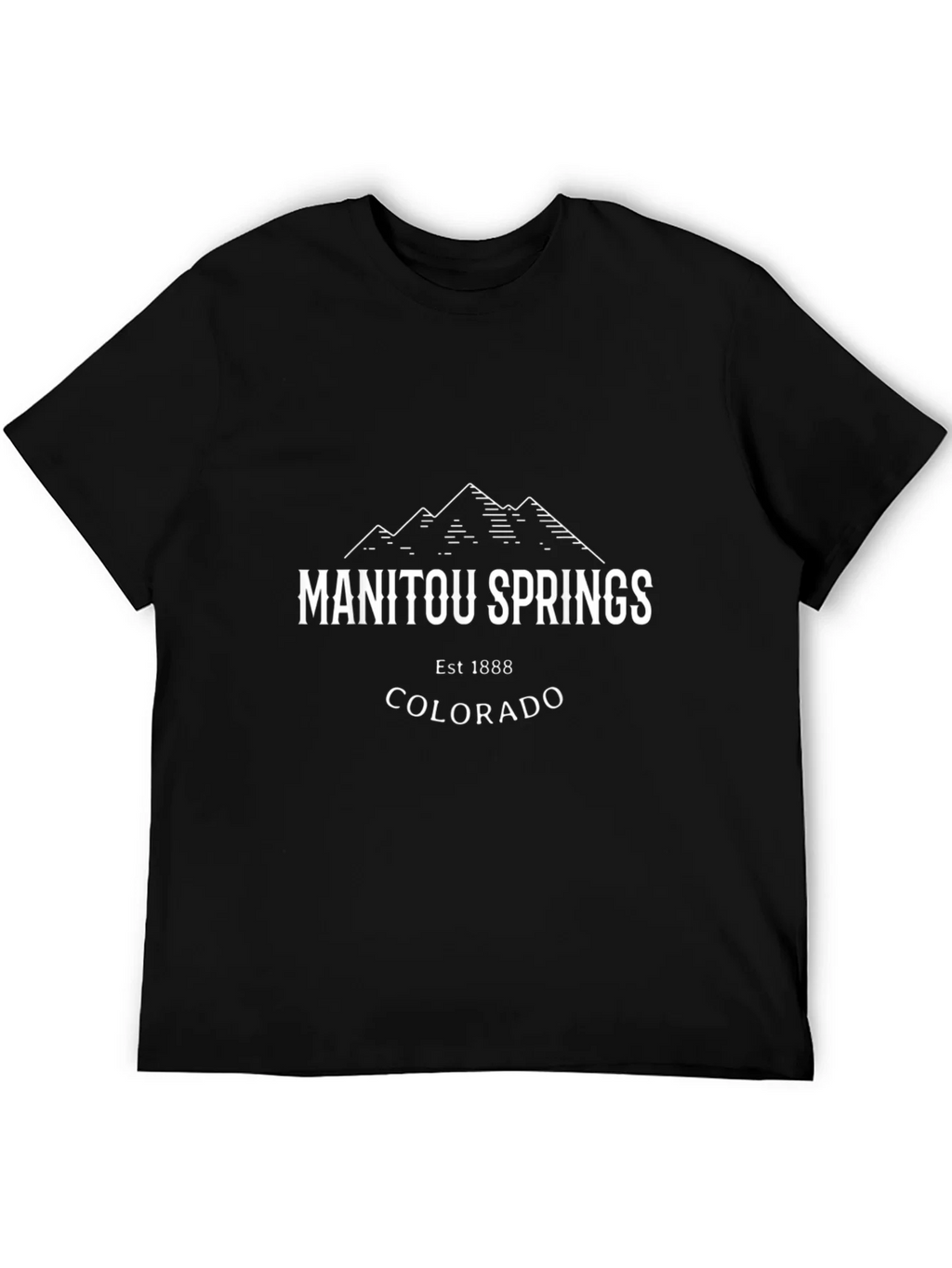 Manitou Springs Colorado Black T-Shirt product image 5