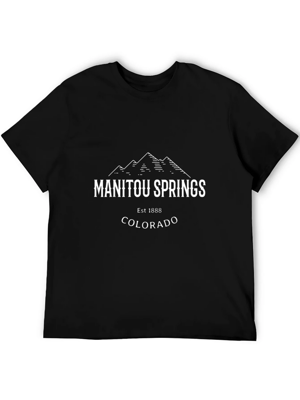 Manitou Springs Colorado Black T-Shirt product image 5