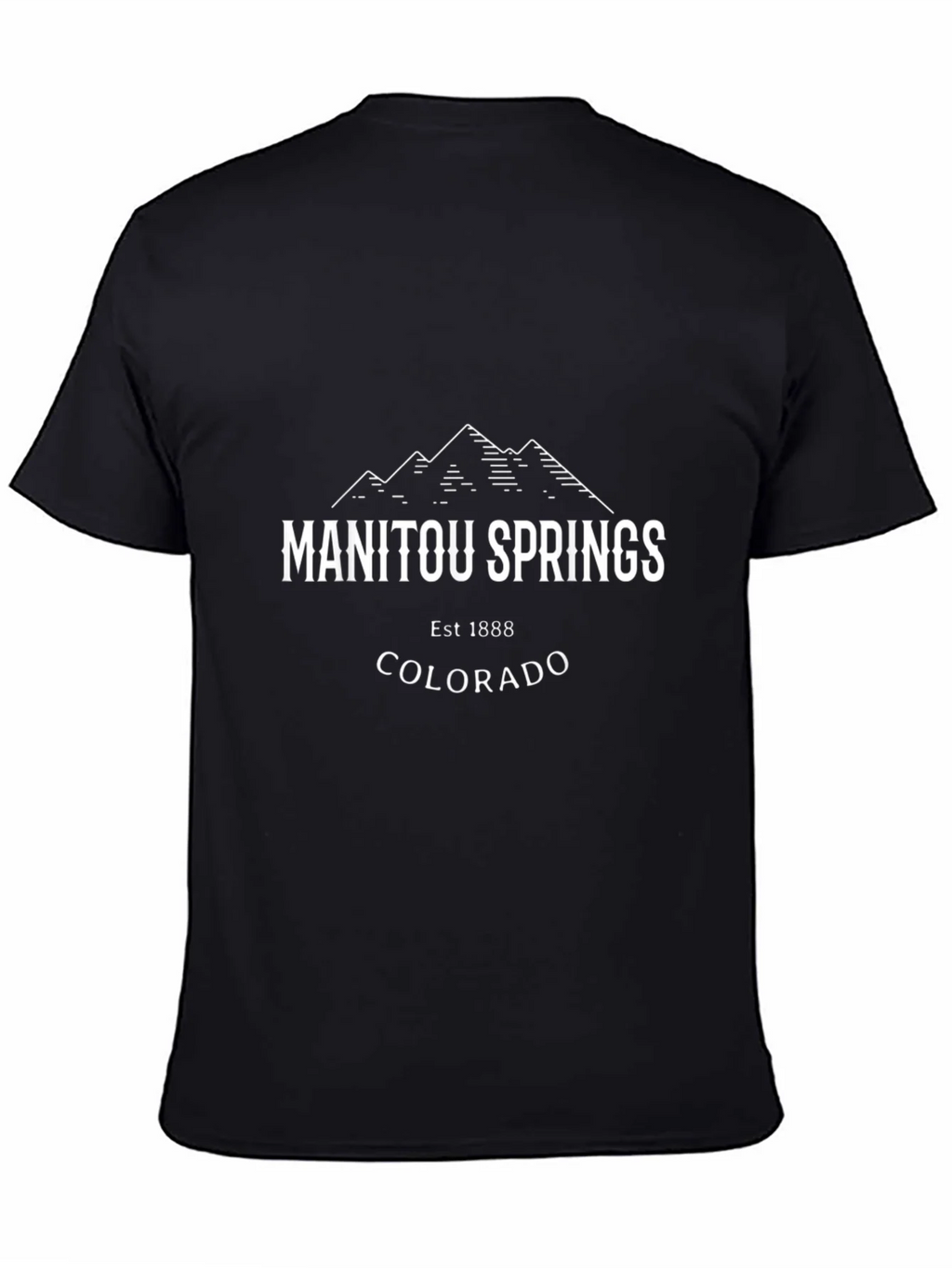 Manitou Springs Colorado Black T-Shirt product image 4