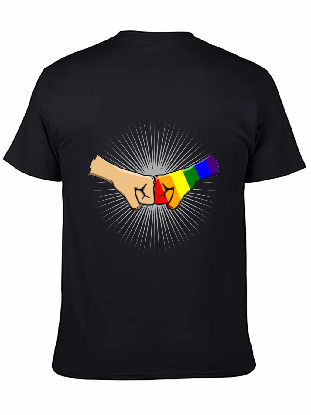 LGBT Pride Fist Bump Graphic T-Shirt product image 4