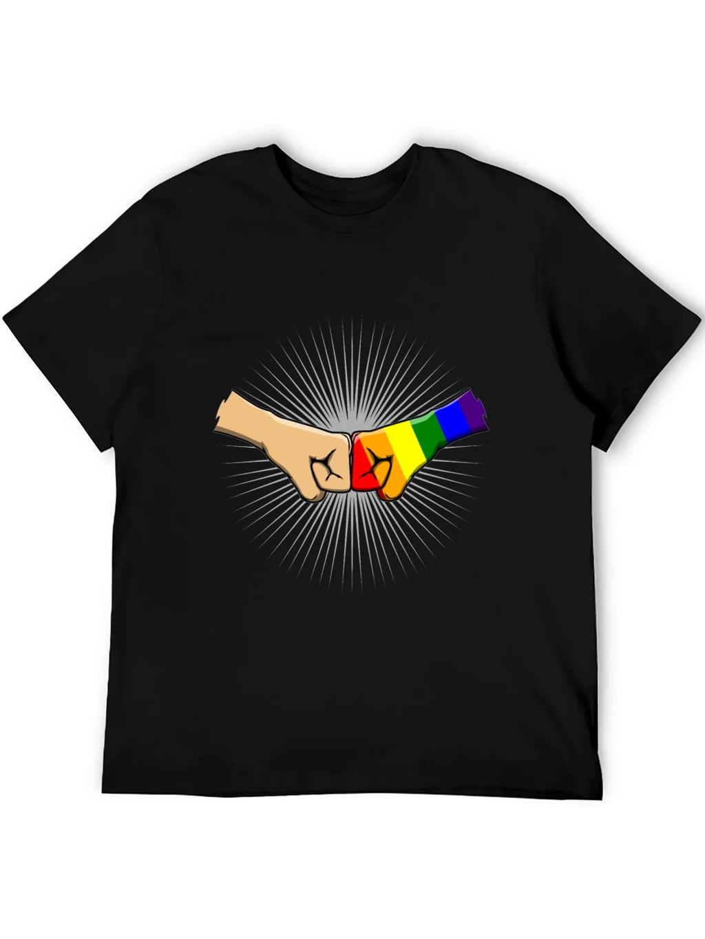 LGBT Pride Fist Bump Graphic T-Shirt product image 5
