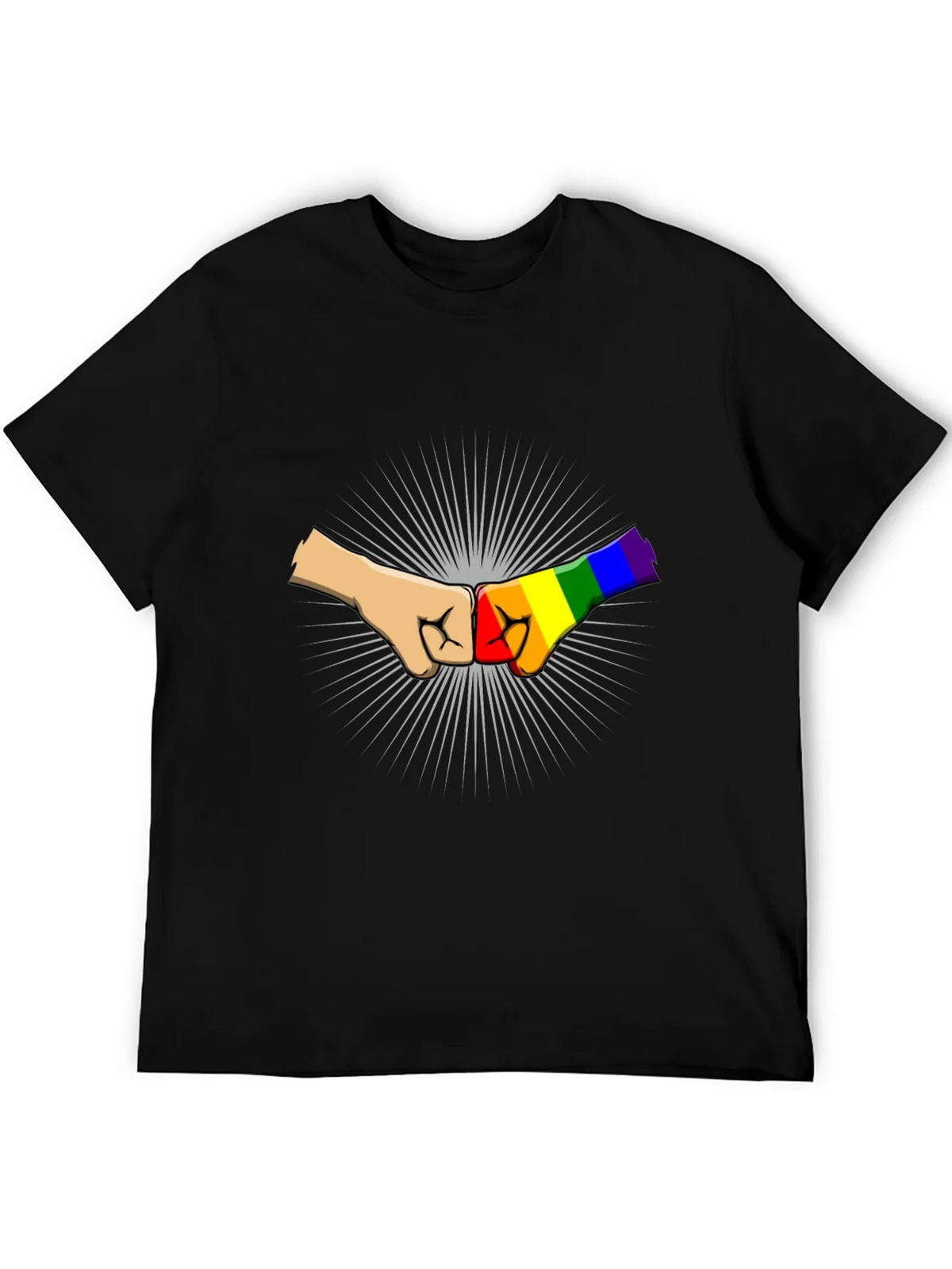 LGBT Pride Fist Bump Graphic T-Shirt product image 5
