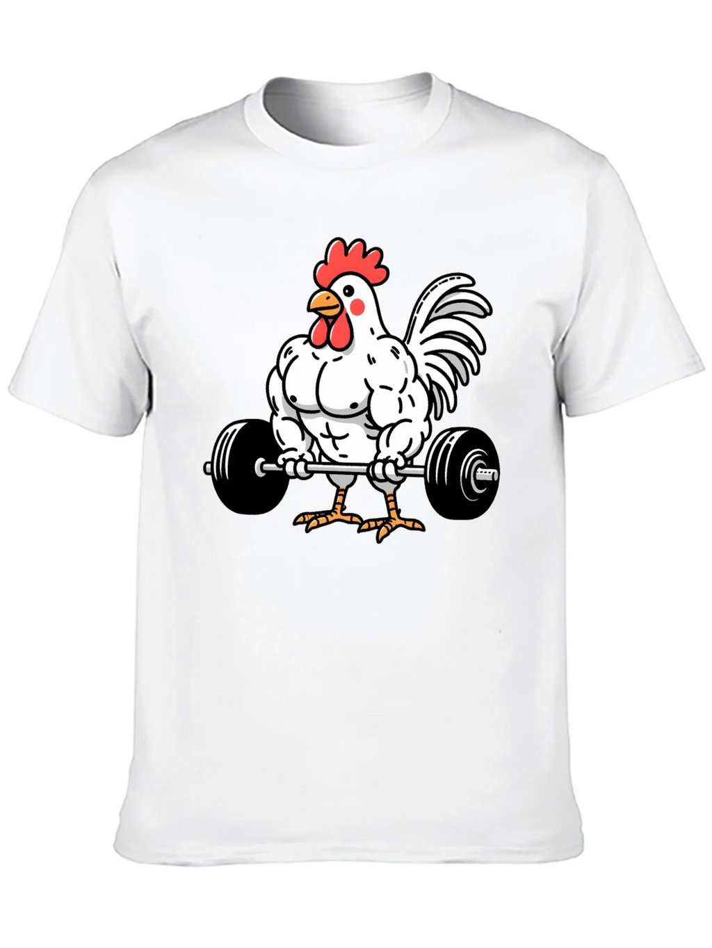 Funny Chicken Gym Black T-Shirt product image 5