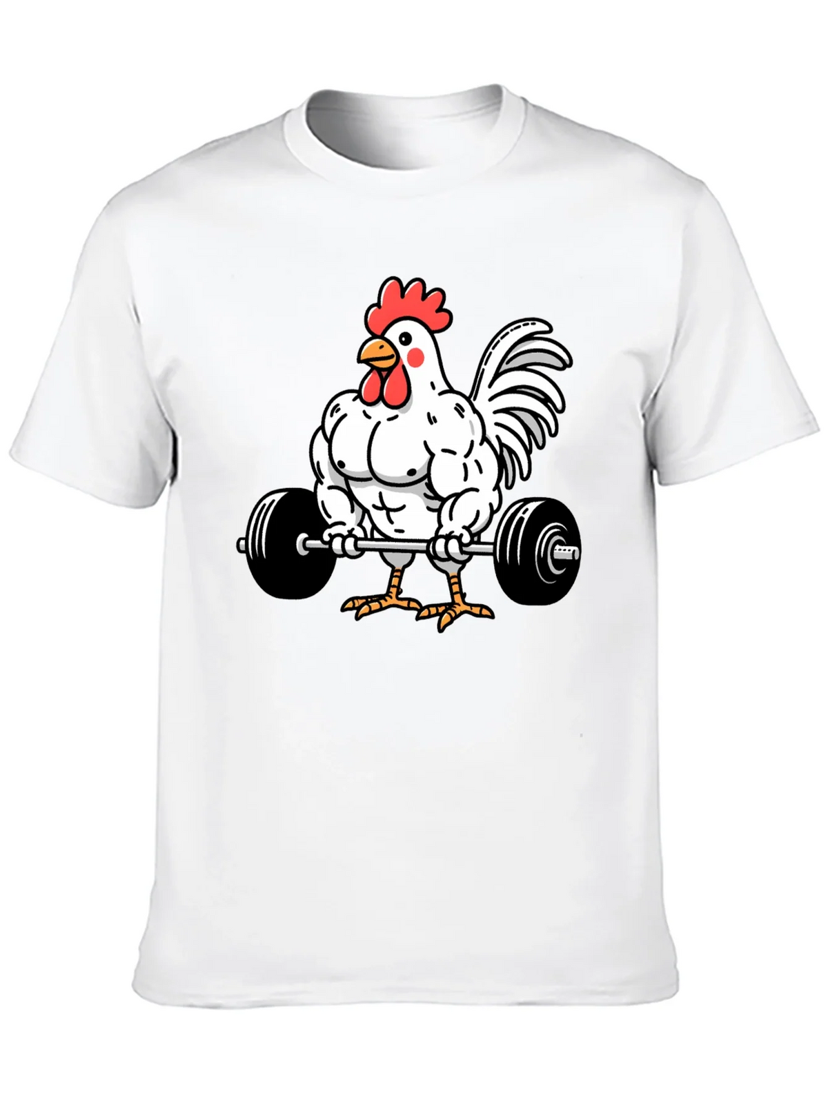 Funny Chicken Gym Black T-Shirt product image 5