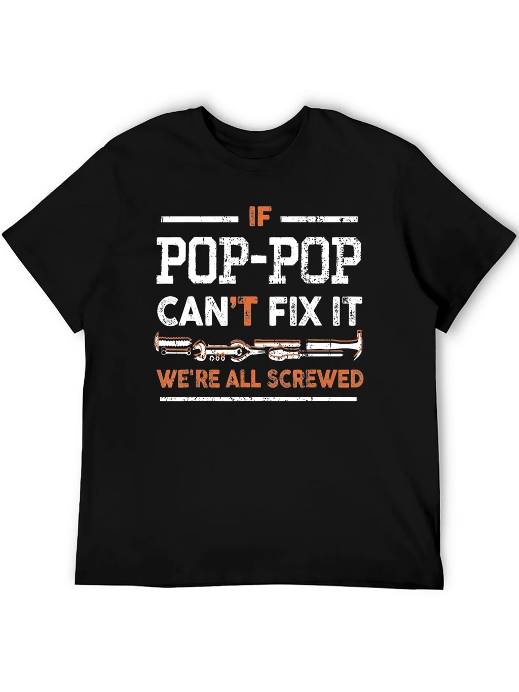Pop-Pop Can Fix It T-Shirt - Black product image 5