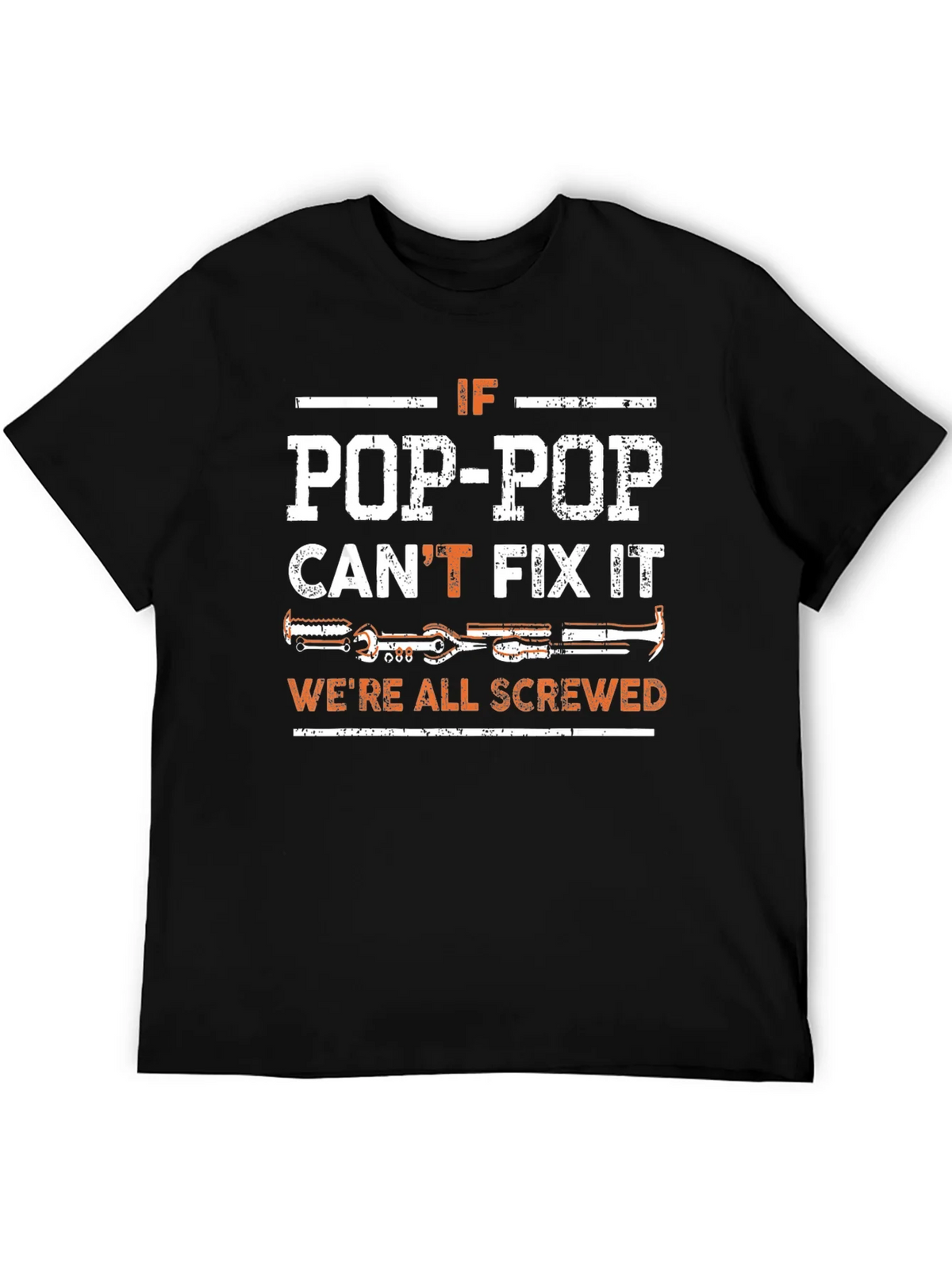 Pop-Pop Can Fix It T-Shirt - Black product image 5
