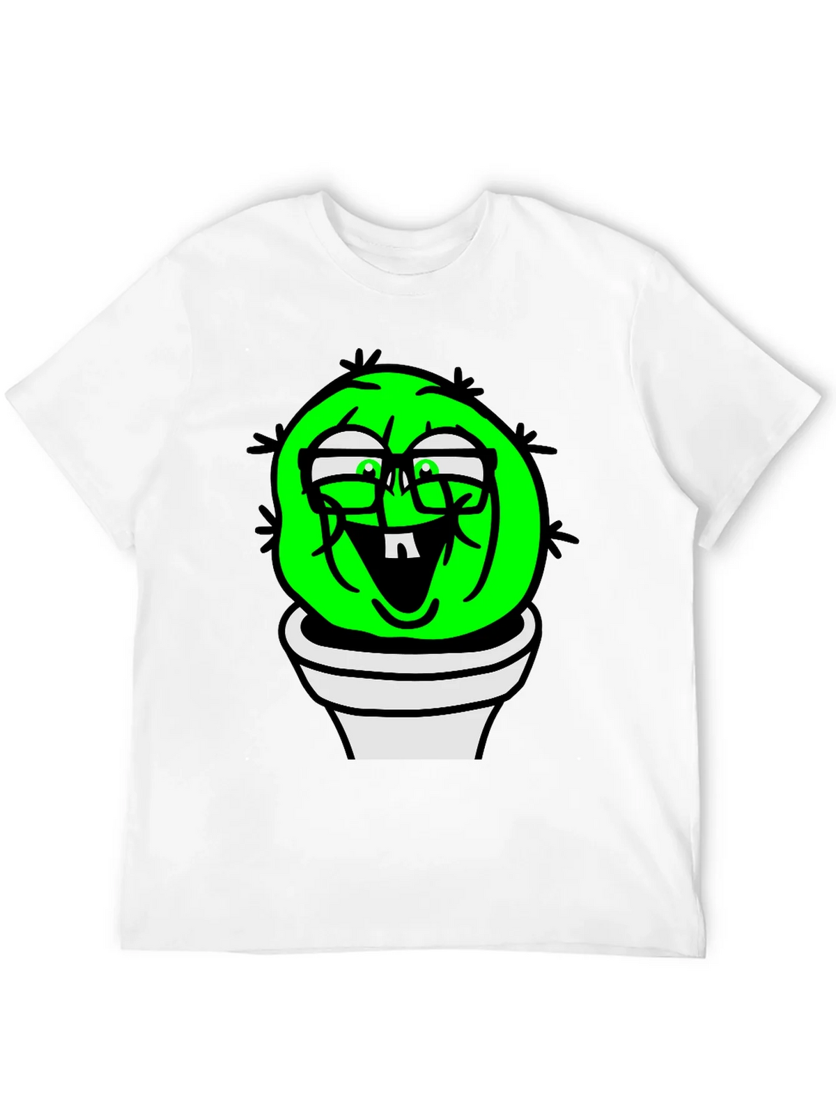 Funny Cactus Plant T-Shirt - Black Graphic Tee product image 11