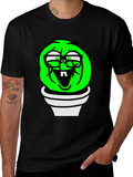 Funny Cactus Plant T-Shirt - Black Graphic Tee product image 1