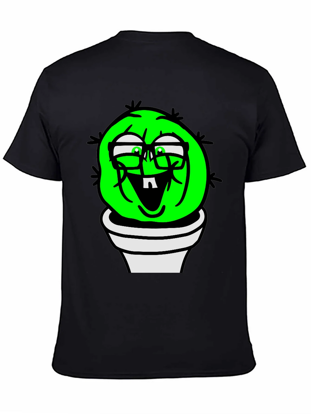Funny Cactus Plant T-Shirt - Black Graphic Tee product image 4