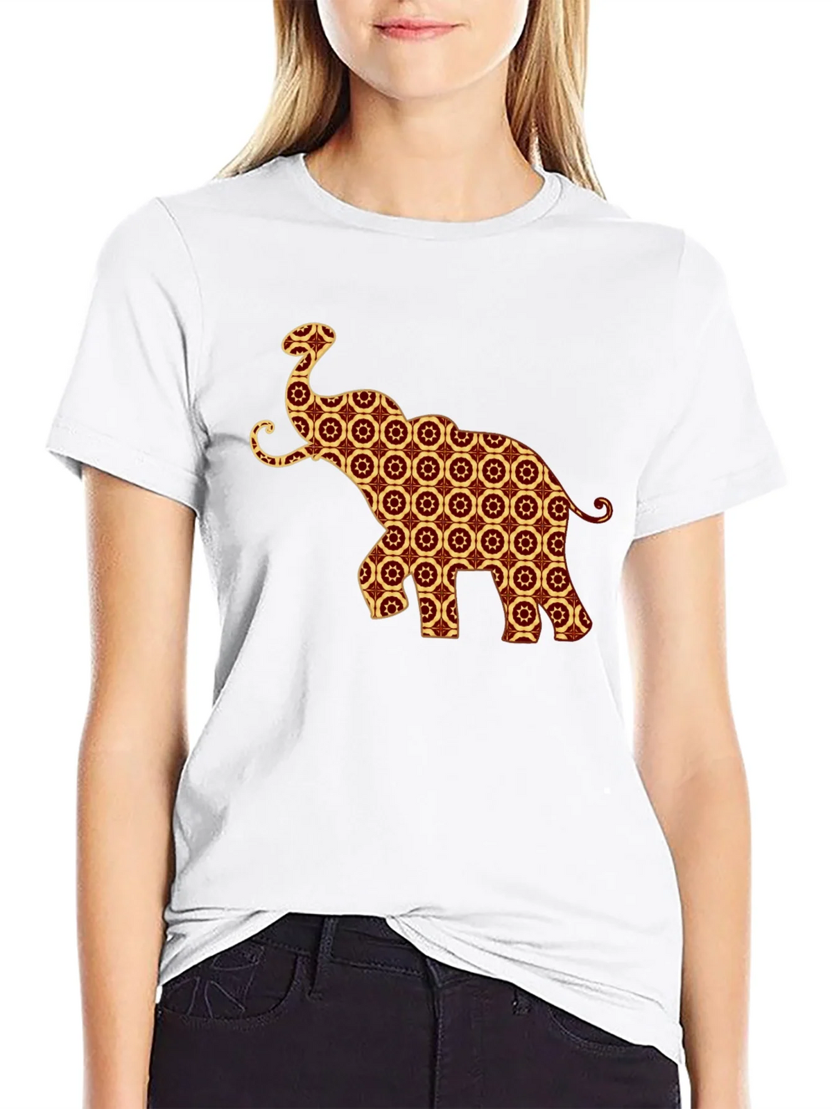 Elephant Pattern T-Shirt - Unique Graphic Tee product image 8