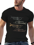 Trumpet Stack Graphic Tee - Musicians Casual Wear product image 1