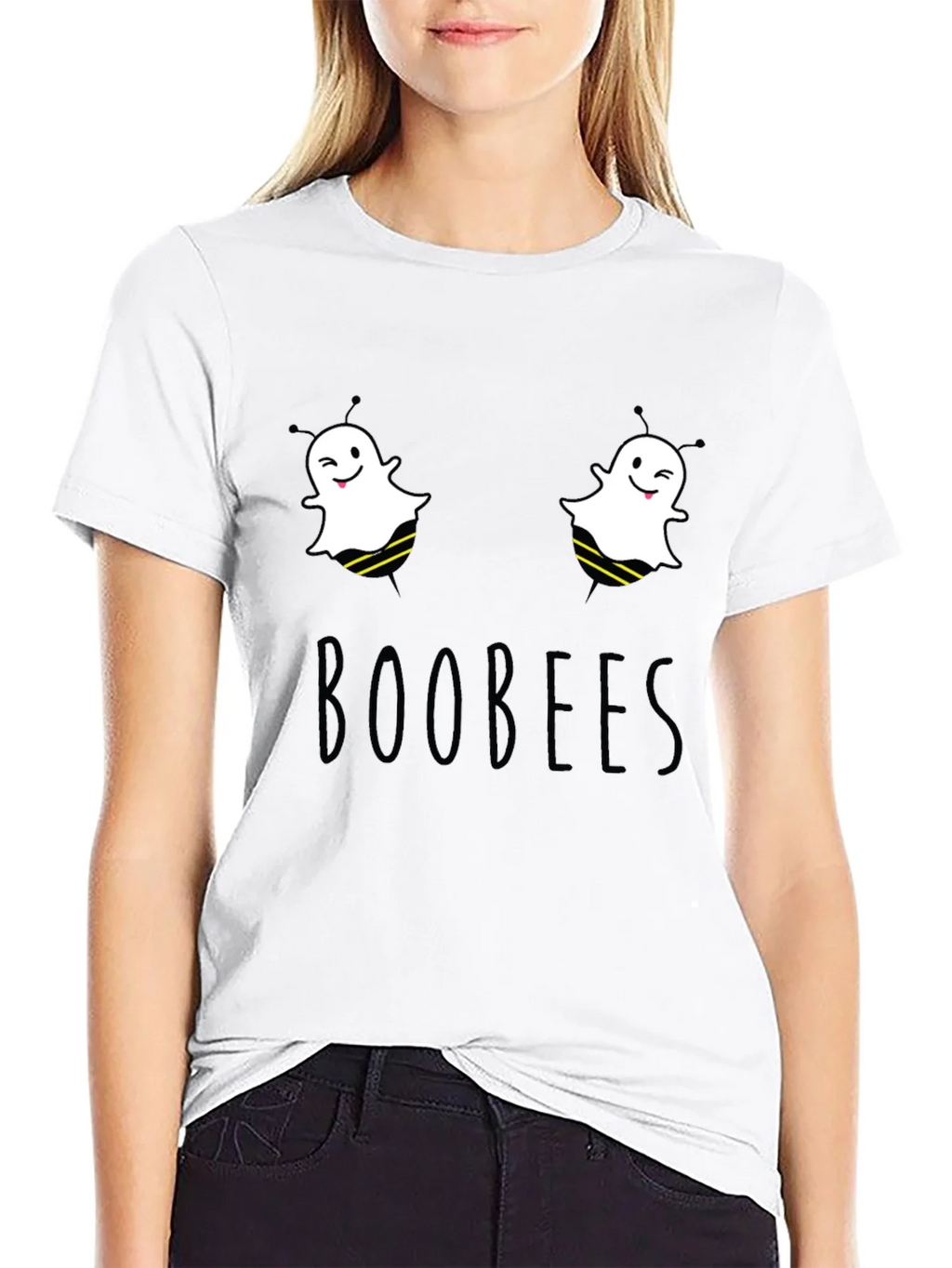Boobees Graphic Tee - Funny Ghost Bee Pun T-Shirt product image 8