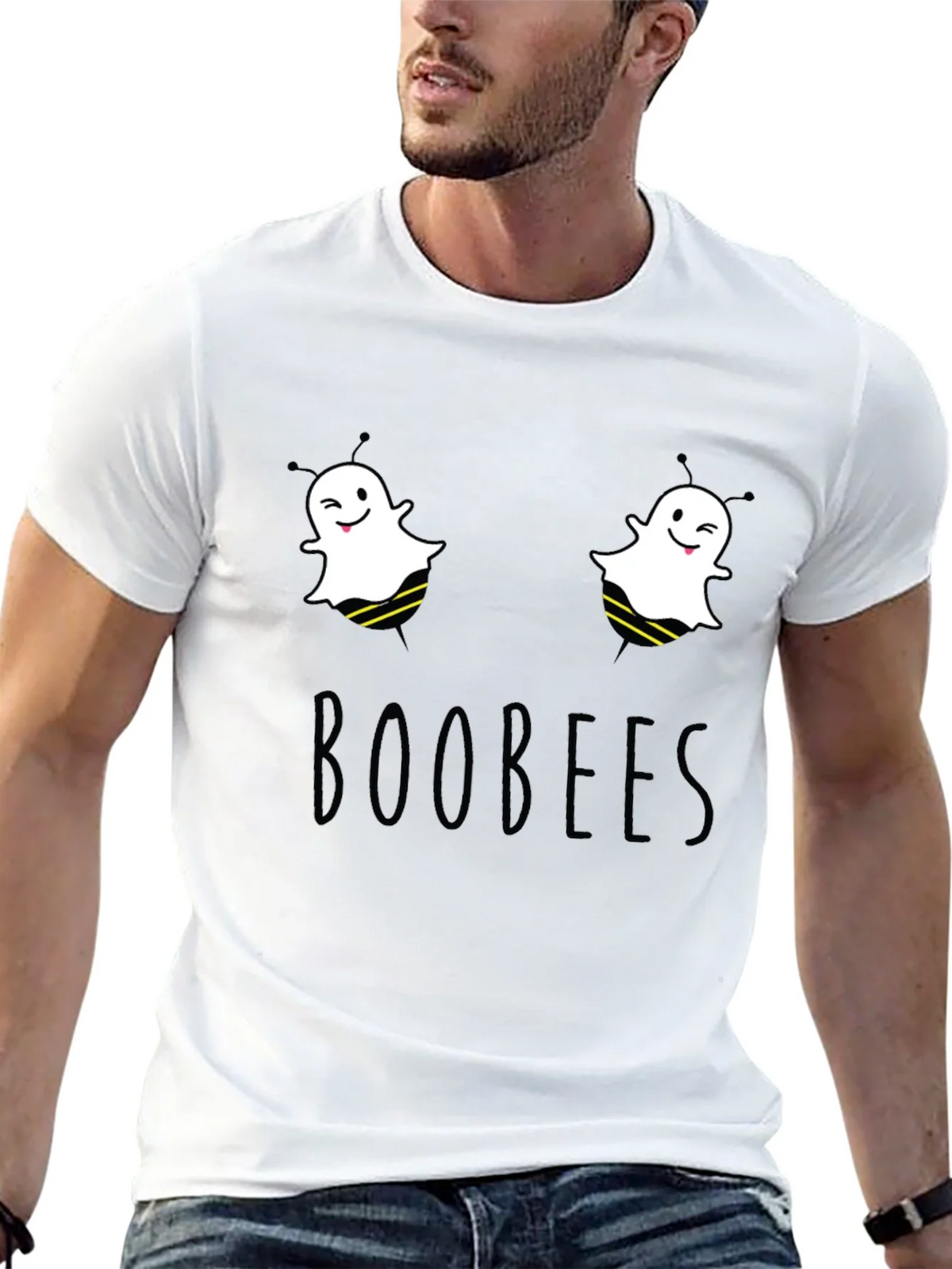 Boobees Graphic Tee - Funny Ghost Bee Pun T-Shirt product image 12
