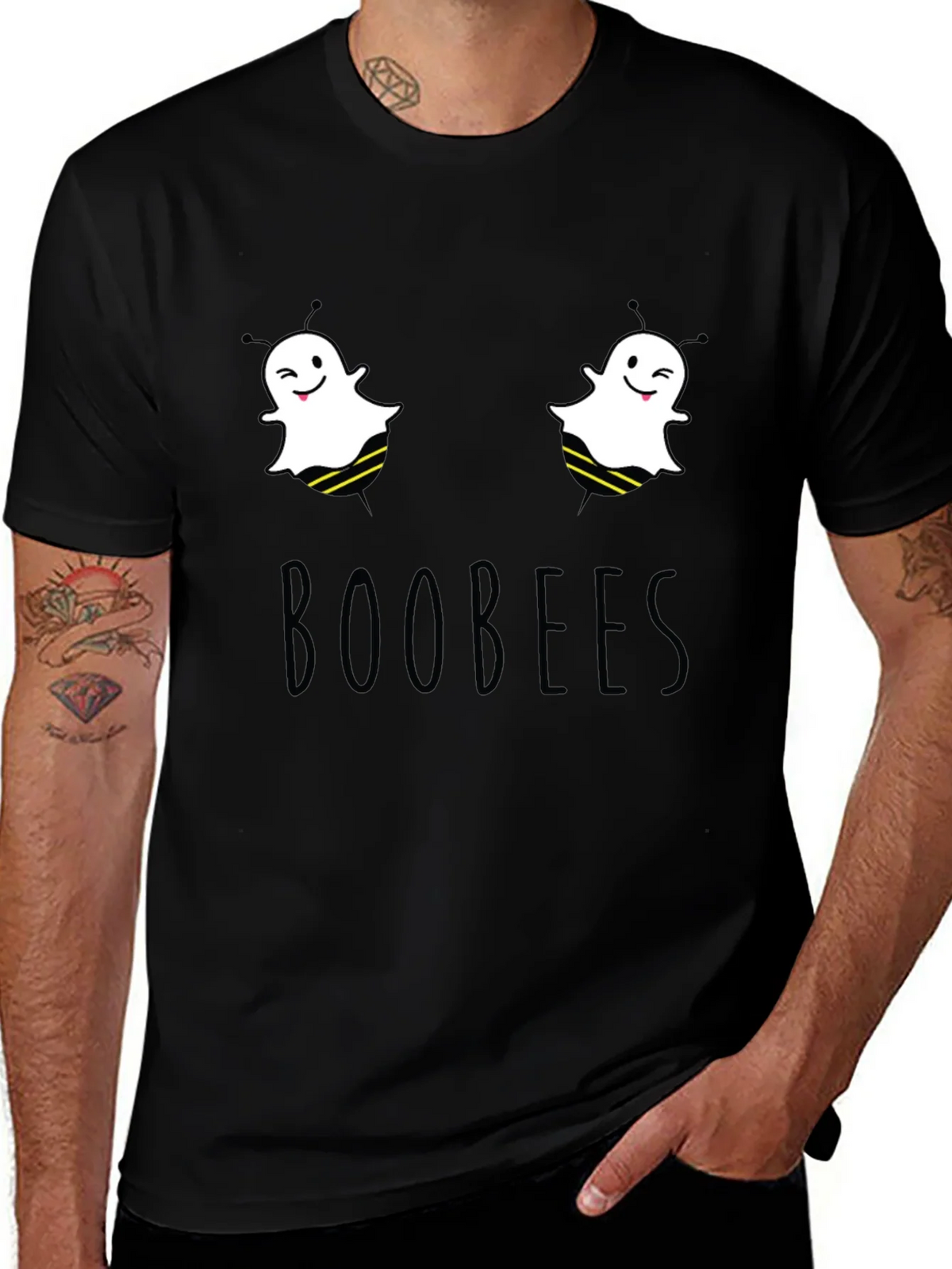 Boobees Graphic Tee - Funny Ghost Bee Pun T-Shirt product image 1