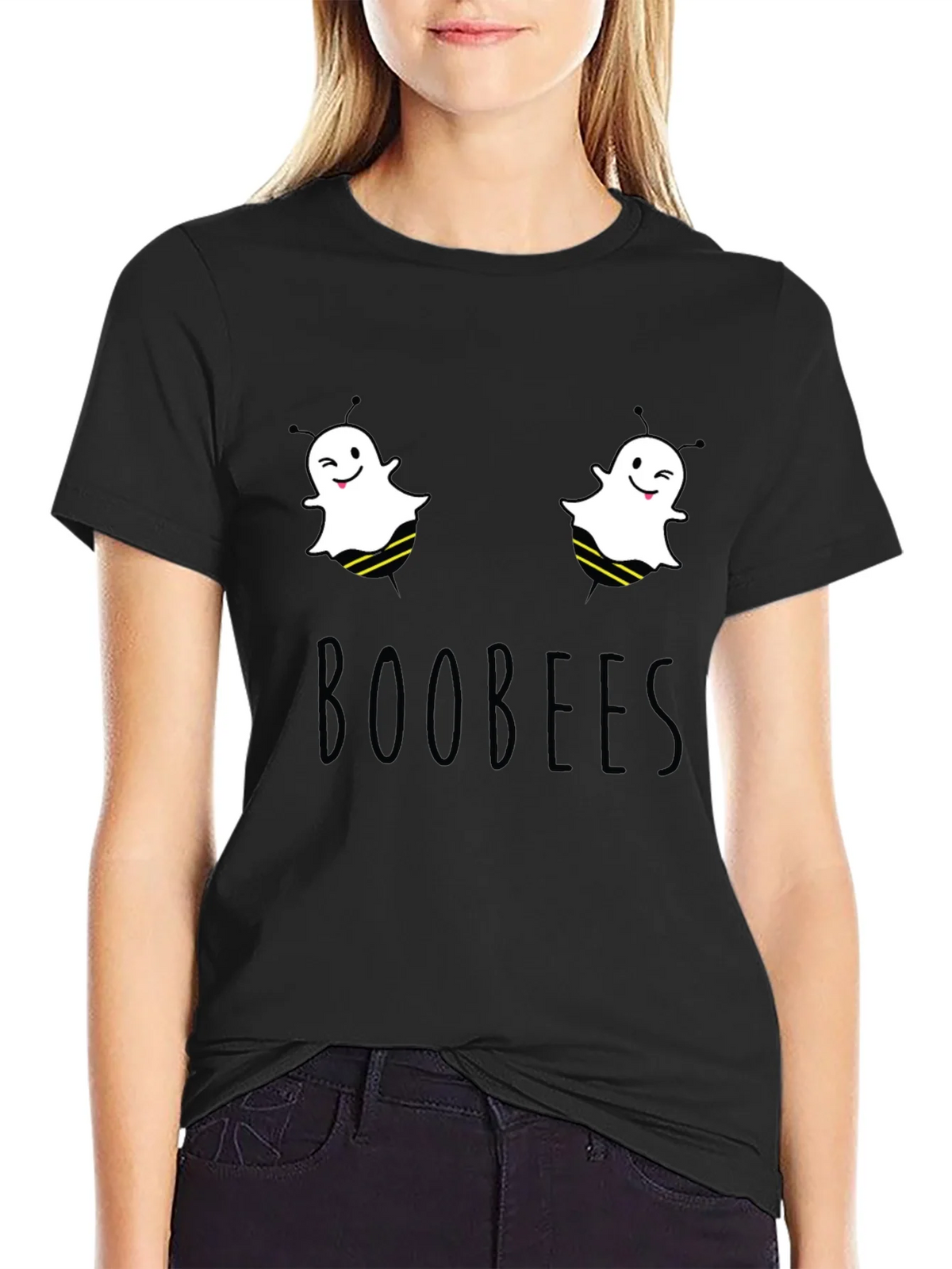 Boobees Graphic Tee - Funny Ghost Bee Pun T-Shirt product image 2