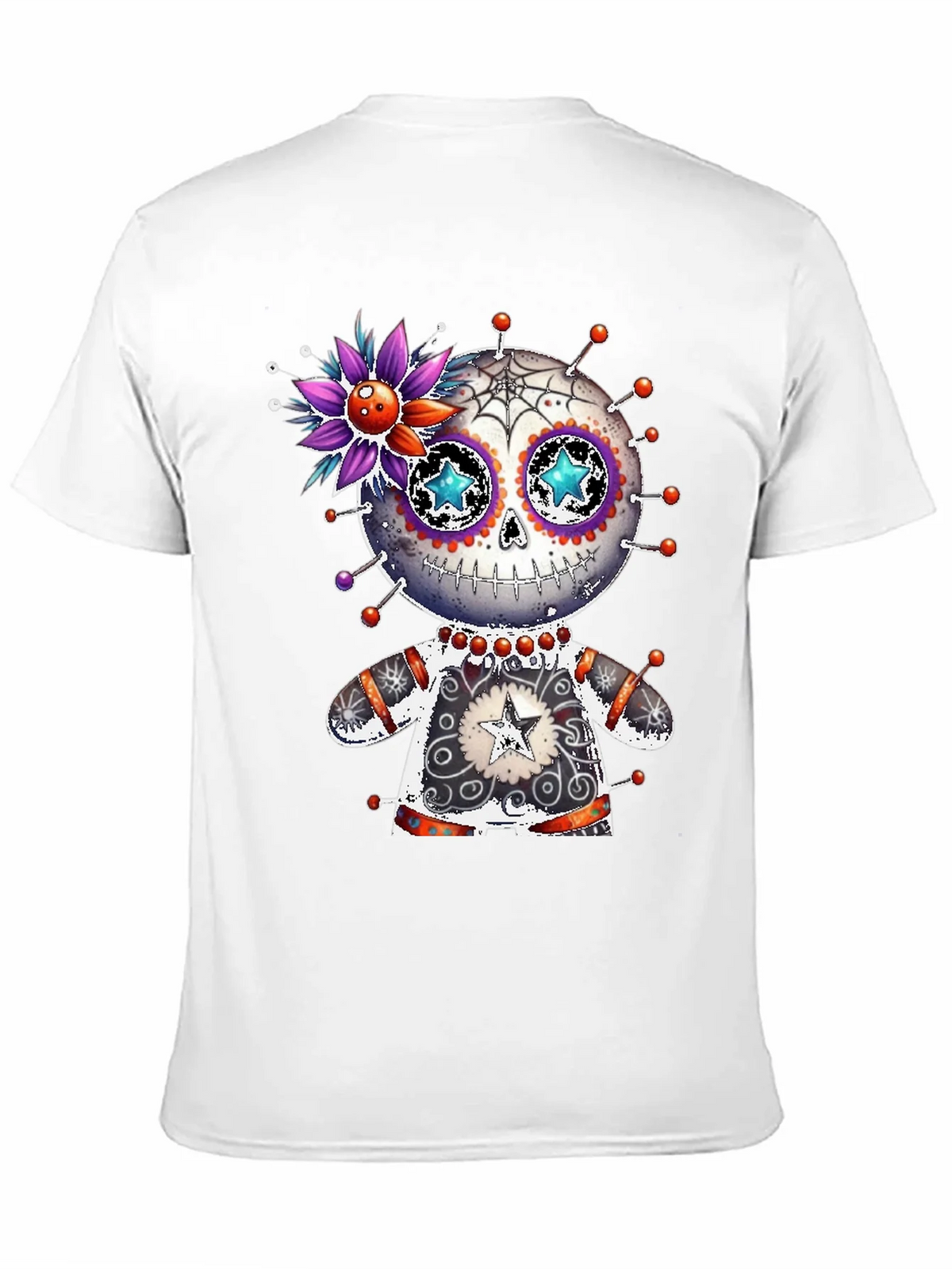Sugar Skull Voodoo Doll T-Shirt product image 9