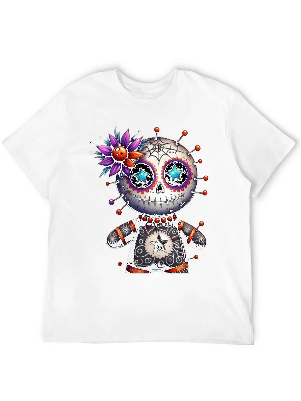 Sugar Skull Voodoo Doll T-Shirt product image 10