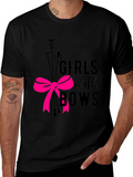 Girls with Bows Graphic Tee - Black product image 1
