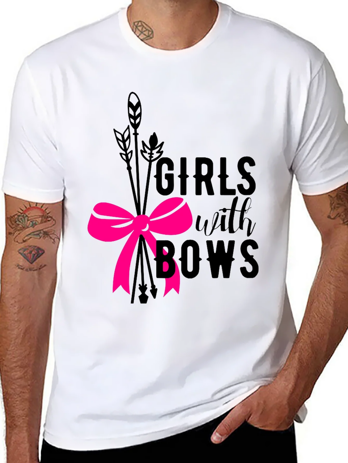 Girls with Bows Graphic Tee - Black product image 6
