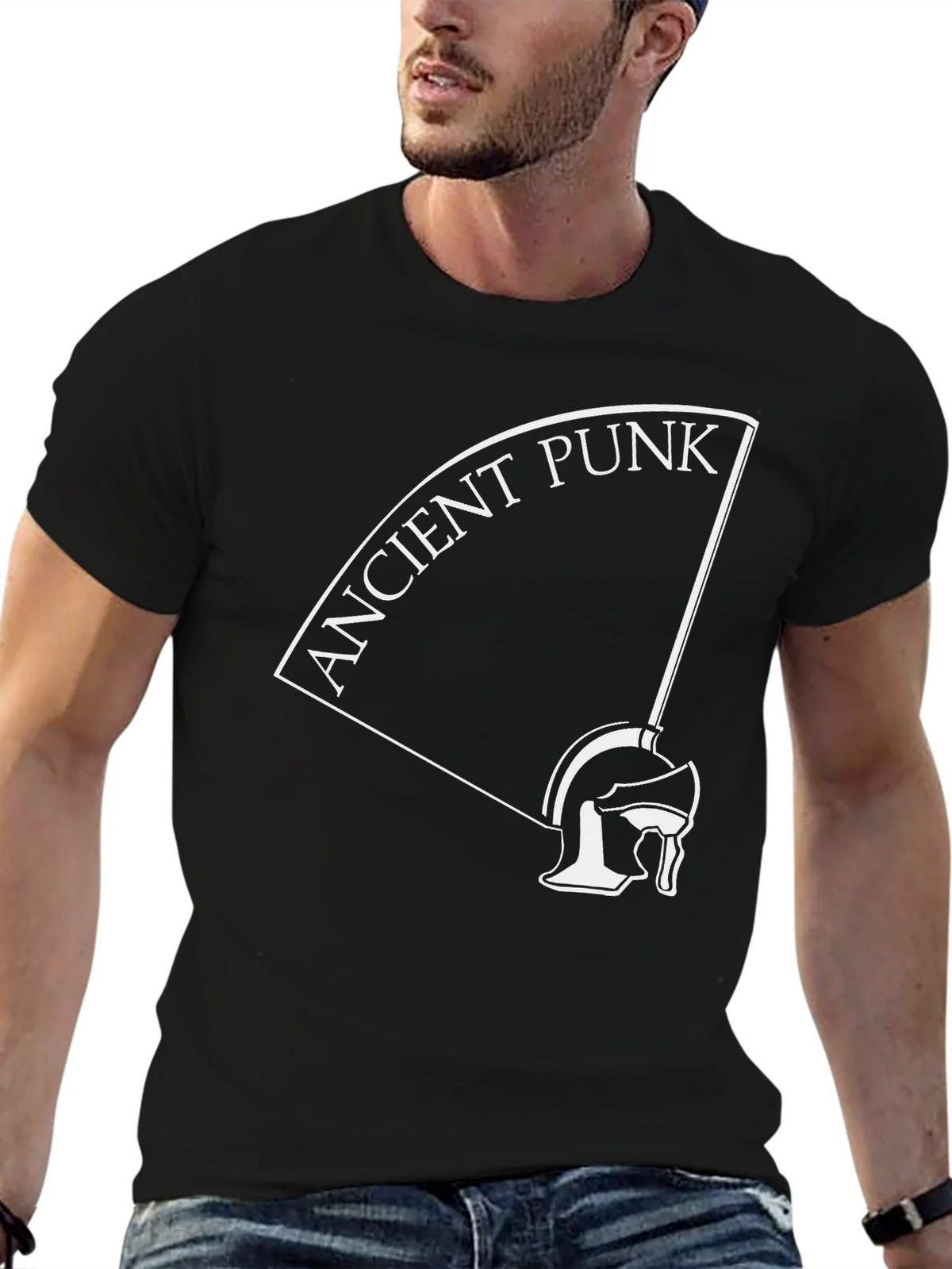 Ancient Punk Graphic T-Shirt - Black Cotton Tee product image 6