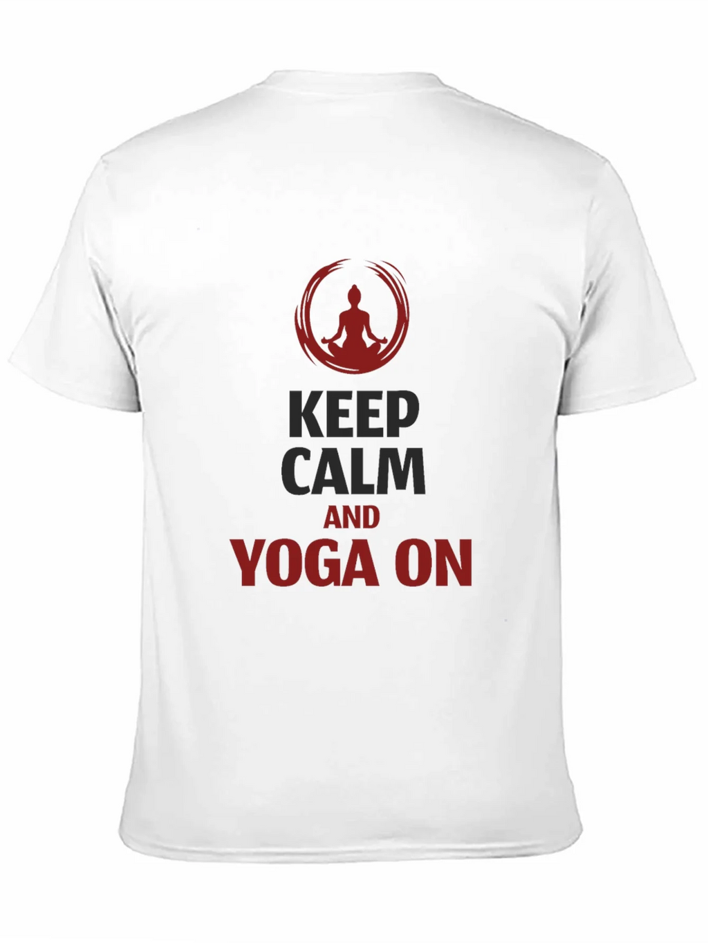 Keep Calm Yoga T-Shirt - Mens Black Tee product image 10