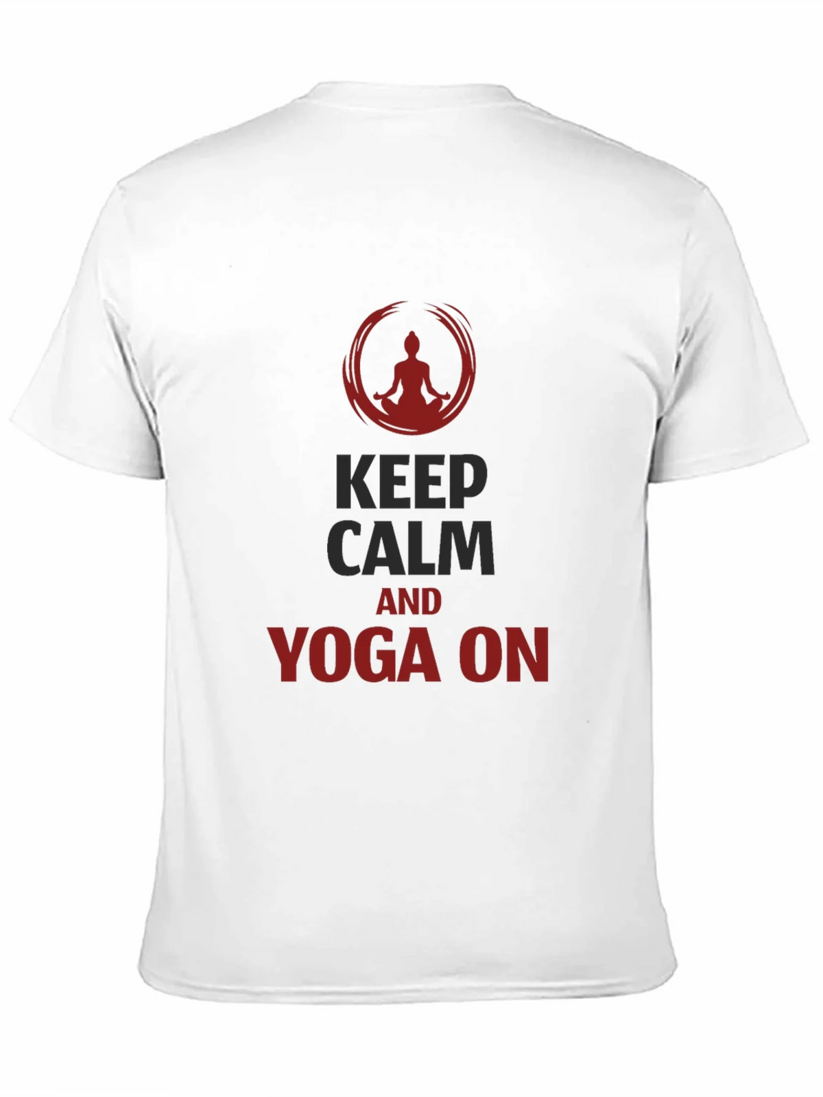 Keep Calm Yoga T-Shirt - Mens Black Tee product image 10