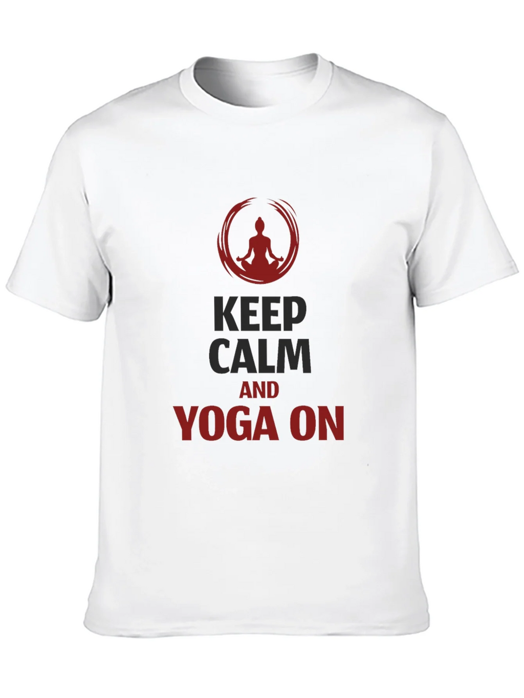 Keep Calm Yoga T-Shirt - Mens Black Tee product image 9