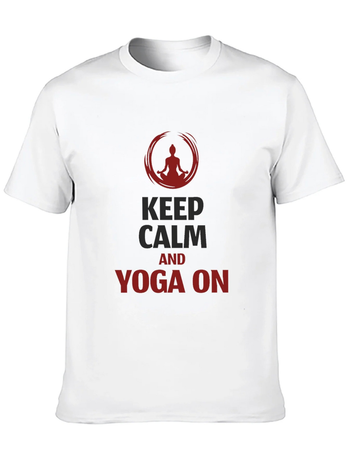 Keep Calm Yoga T-Shirt - Mens Black Tee product image 9