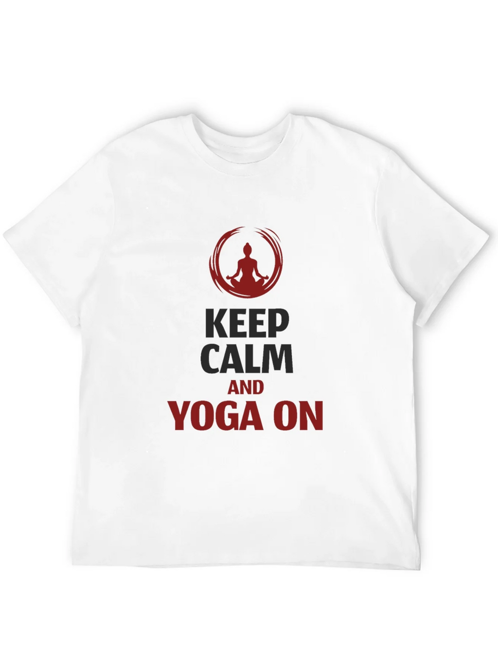 Keep Calm Yoga T-Shirt - Mens Black Tee product image 11