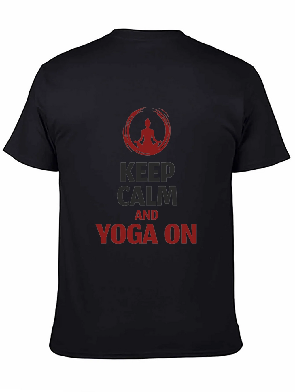 Keep Calm Yoga T-Shirt - Mens Black Tee product image 4