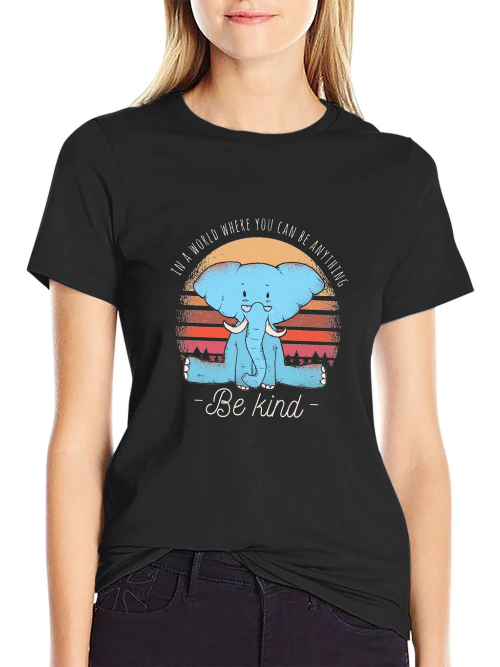 Be Kind Elephant Graphic T-Shirt product image 2