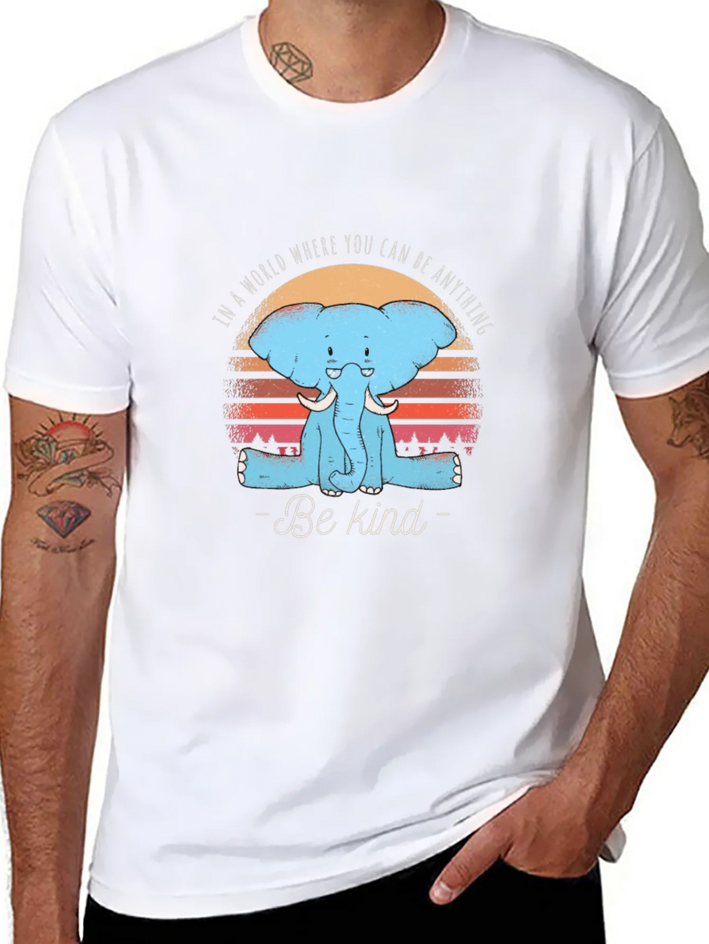 Be Kind Elephant Graphic T-Shirt product image 7