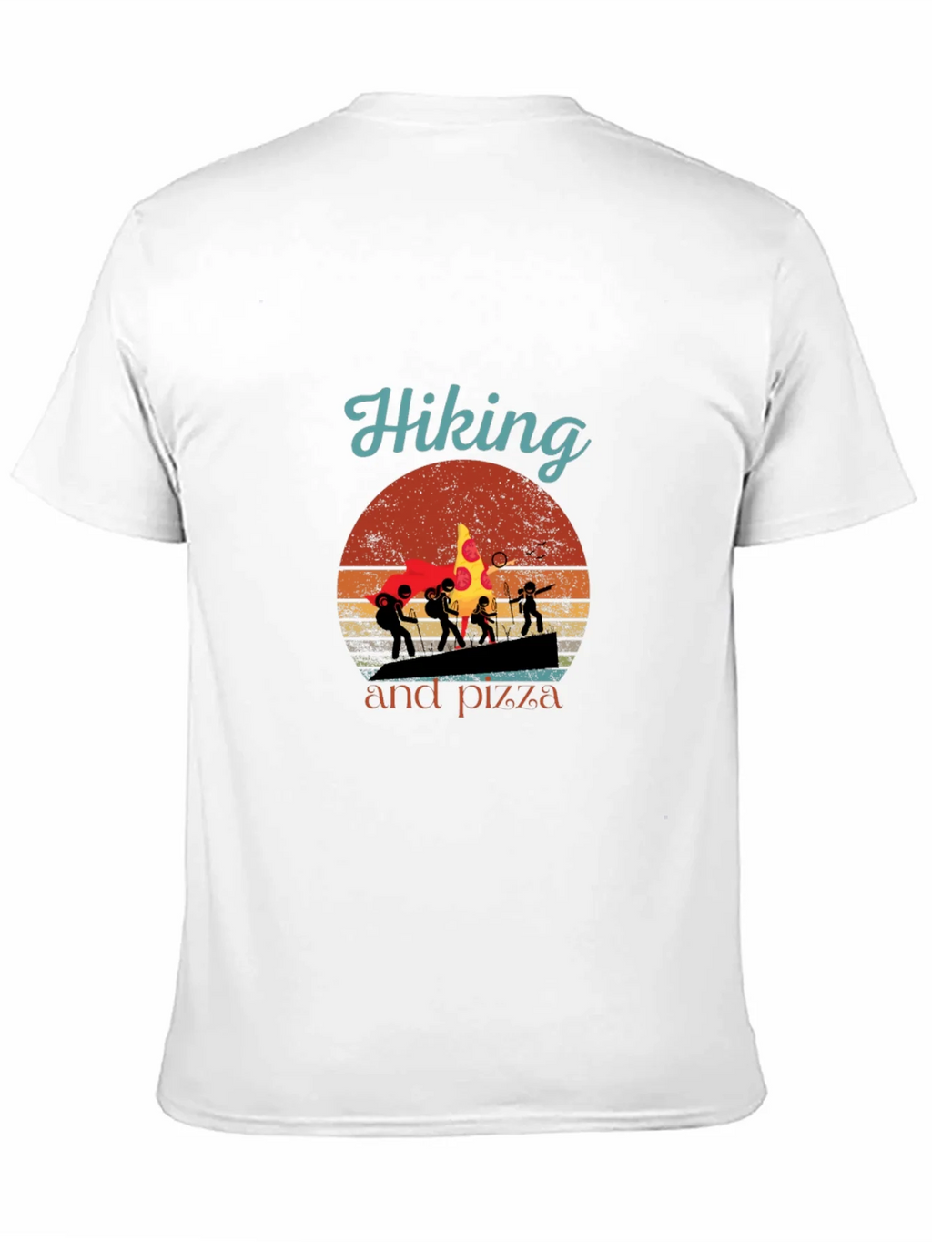 Hiking and Pizza Graphic T-Shirt product image 5
